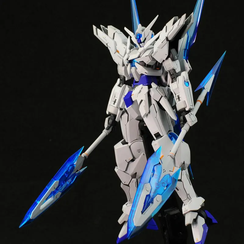 JMS 1/144 HG โมเดลของเล่นประกอบตุ๊กตาขยับแขนขาได้ชั่วคราวของตกแต่งเดสก์ท็อปหุ่นยนต์ของขวัญสะสม