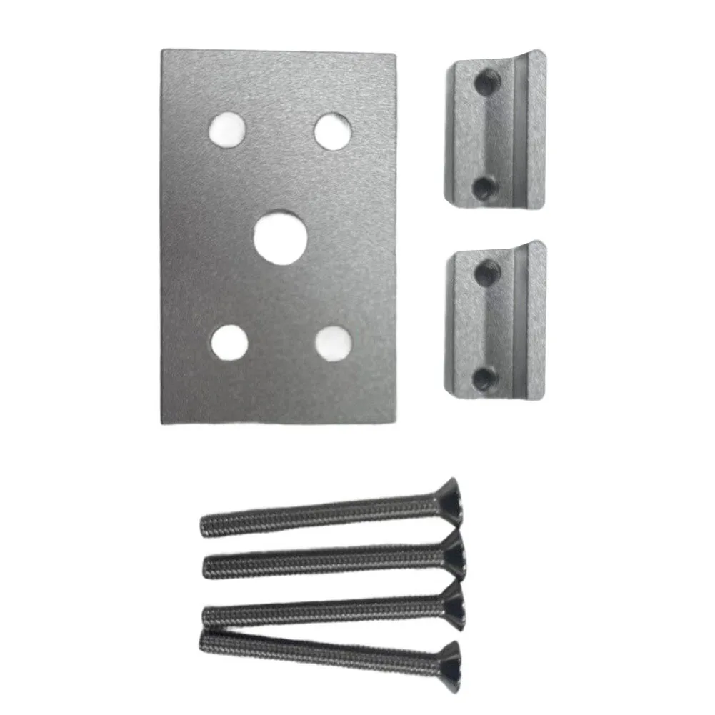 Silver Cb Radio Bracket Rust Resistant Finish No Drill Installation Secure Mounting Platform For Highway Driving