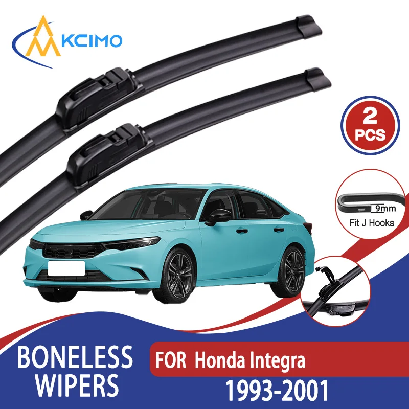 

For Honda Integra 1993-2001 Car Wiper U-type Soft Rubber Boneless Wiper HD Quiet Durable Automotive Wiper 20"+18"
