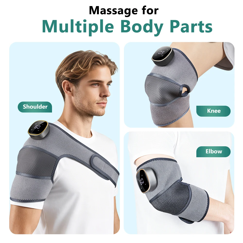 1Pc Heated Knee Massager 3-in-1 Vibrating Knee Heating Pad for Knee Elbow Shoulder Support Wrap Warm Compress Joint Protection image 6