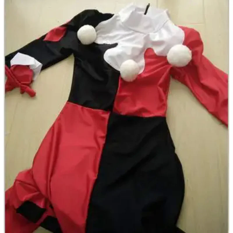 Disfraz clásico de Harleyquinn para adultos, disfraz de fantasía para Halloween, para mujer