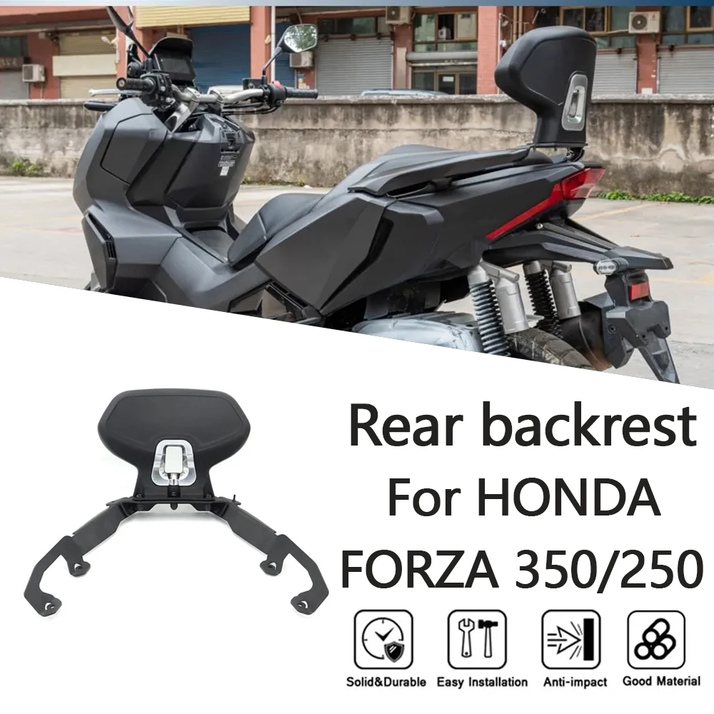 

MTKRACING Rear backrest For HONDA FORZA350/250 2021-2024 Motorcycle Rear Passenger Seat Backrest Rest Holder