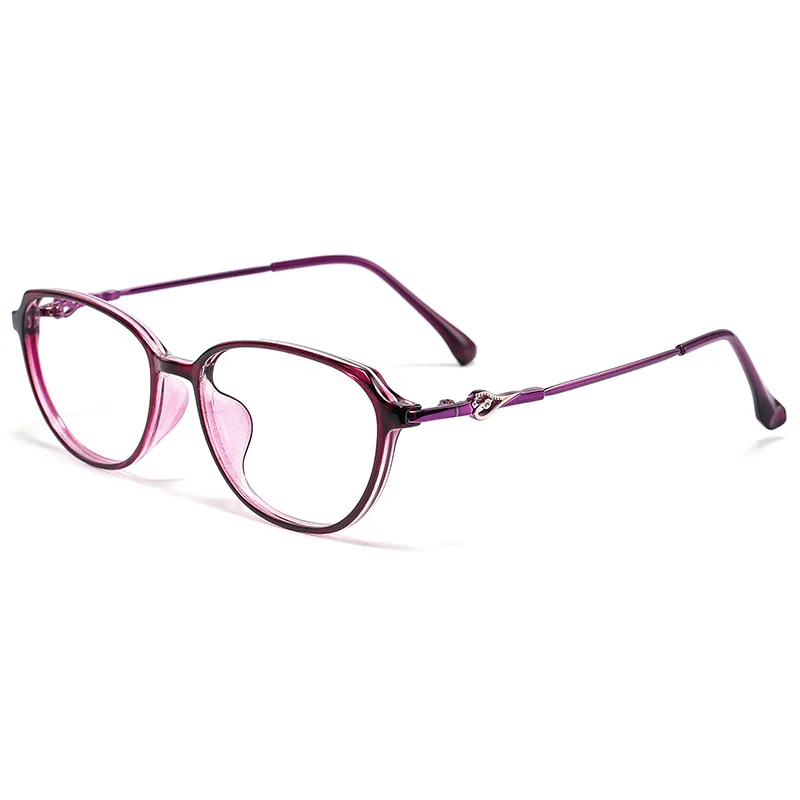 OLLYMURS جديد خفيف للغاية موضة عين القط قصر النظر نظارات ريترو وجه صغير TR90 إطار نظارات طبية بصرية للنساء F123X