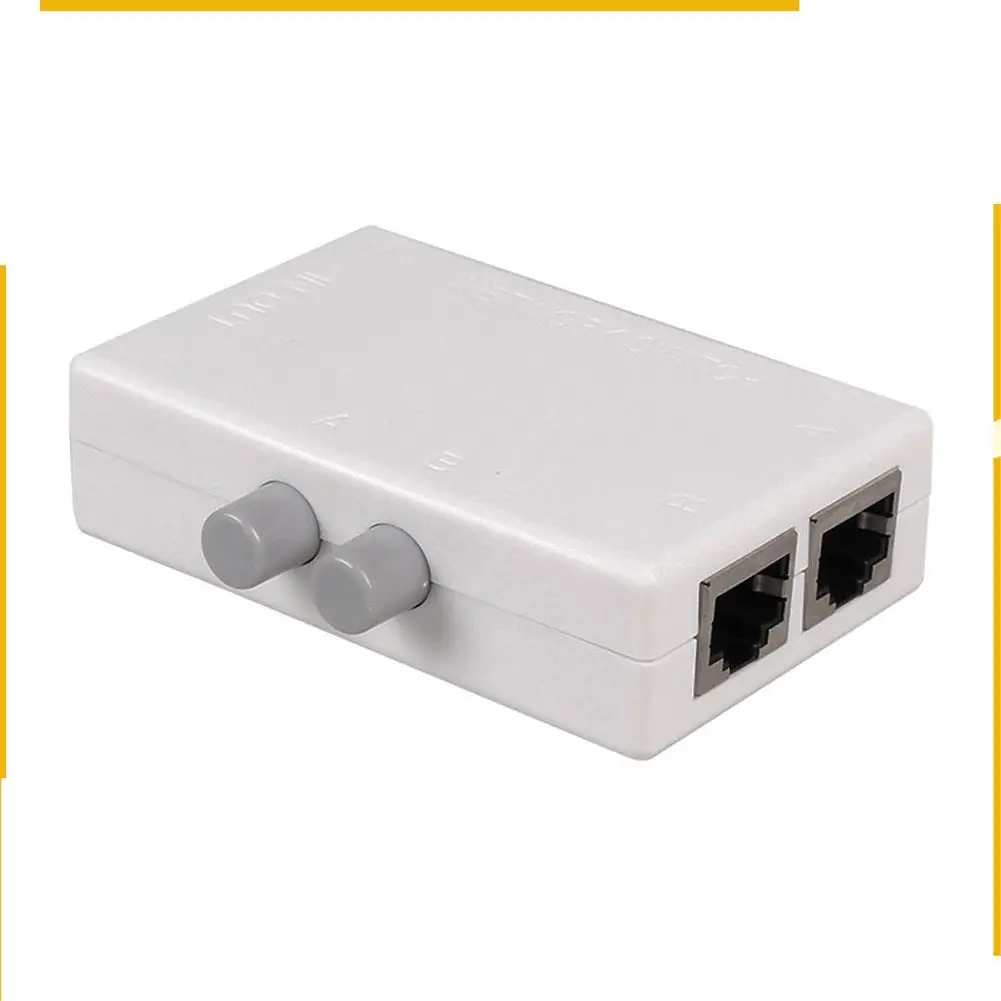 A76K RJ45 Divisor Seletor Switch de rede de 2 portas entre rede intranet e extranet