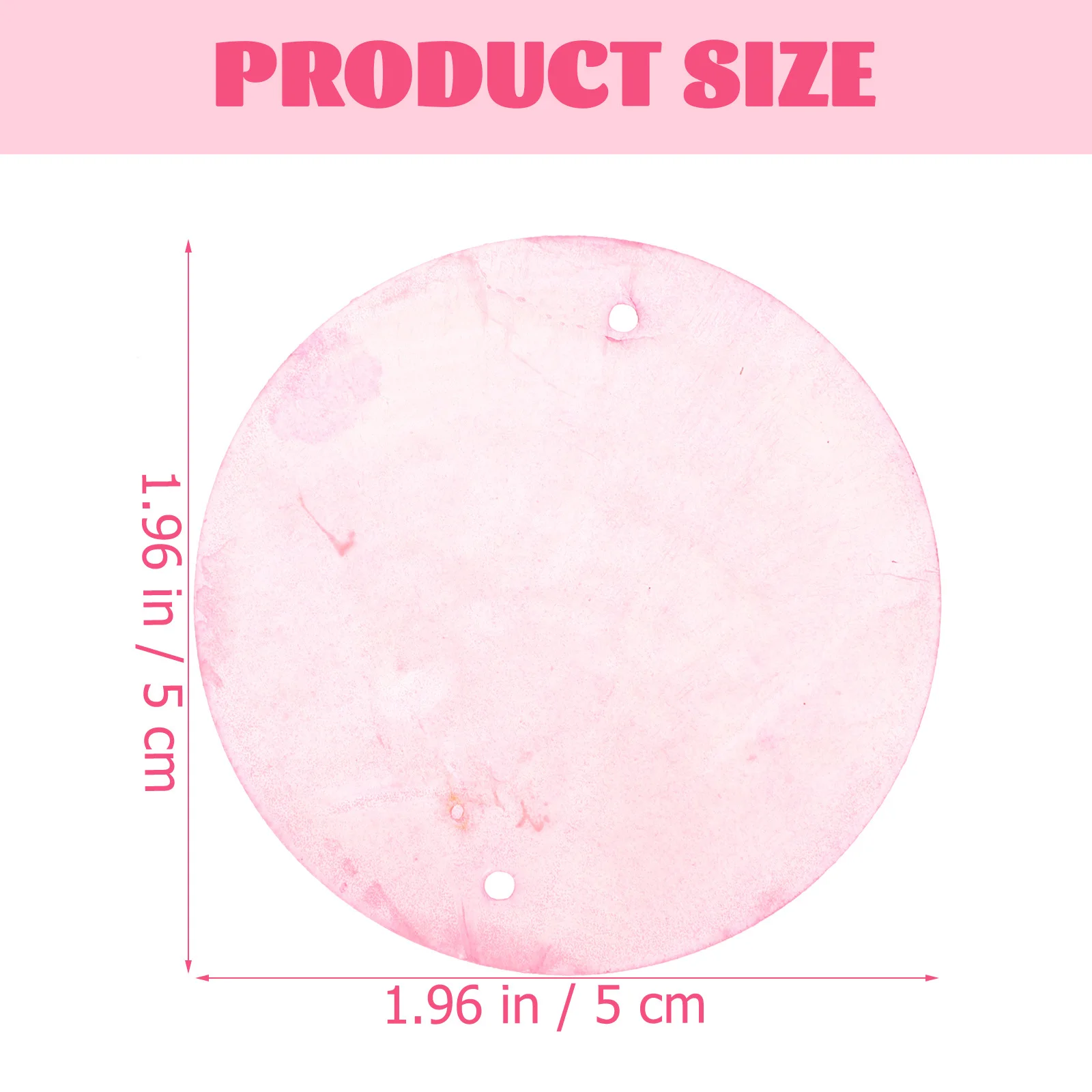 100Pcs Round Shells Pieces Polished Flat Shell Pendants DIY Craft Hanging Ornaments Jewelry Making Accessories Dream Catcher