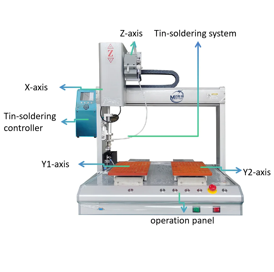 Smart Desktop Dual-Station Automatic Soldering Machine | MSD Brand 220V 4-Axis Precision Tin-Soldering Equipment Servo Motor CE