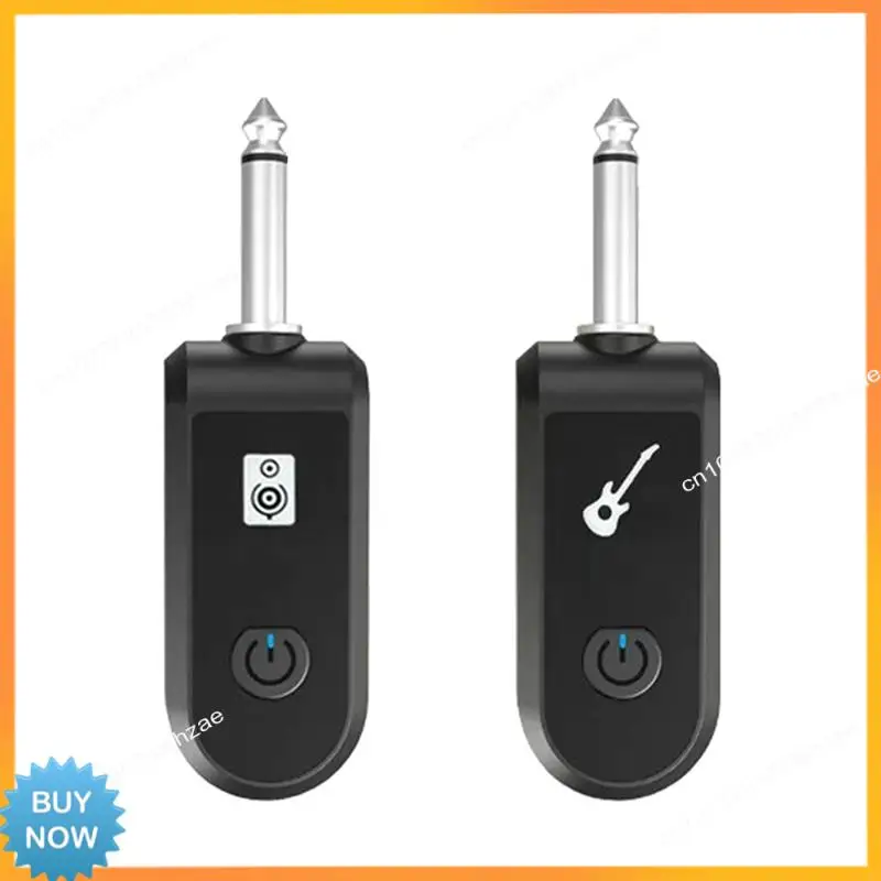 A10R 2.4G Wireless Instrument Pickup Rechargeable Transmitter Receiver For 6.35Mm Audio Interface Electric Instruments Black
