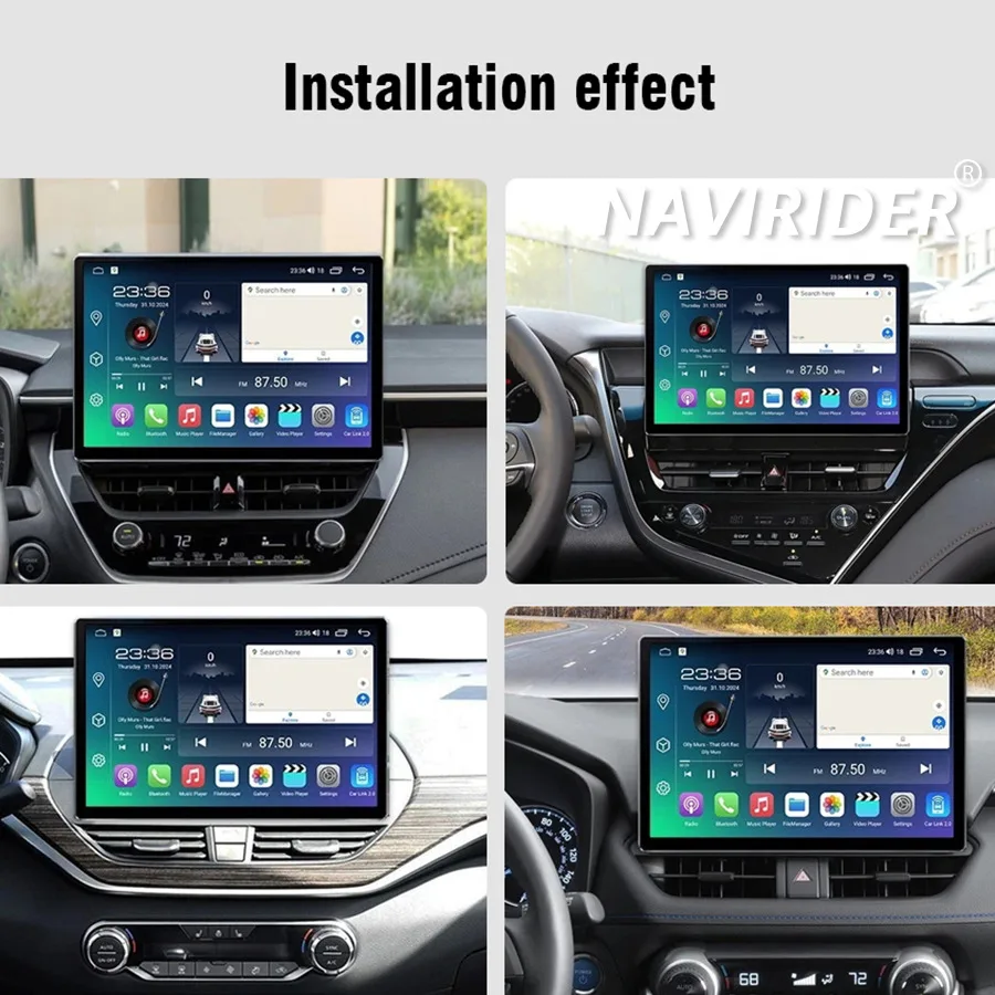 

Stereo Auto Carplay For Toyota Corolla 2019-2025 12.5inch Android15 Multimedia Player Bluetooth GPS WiFi 4G Navigation Head Unit