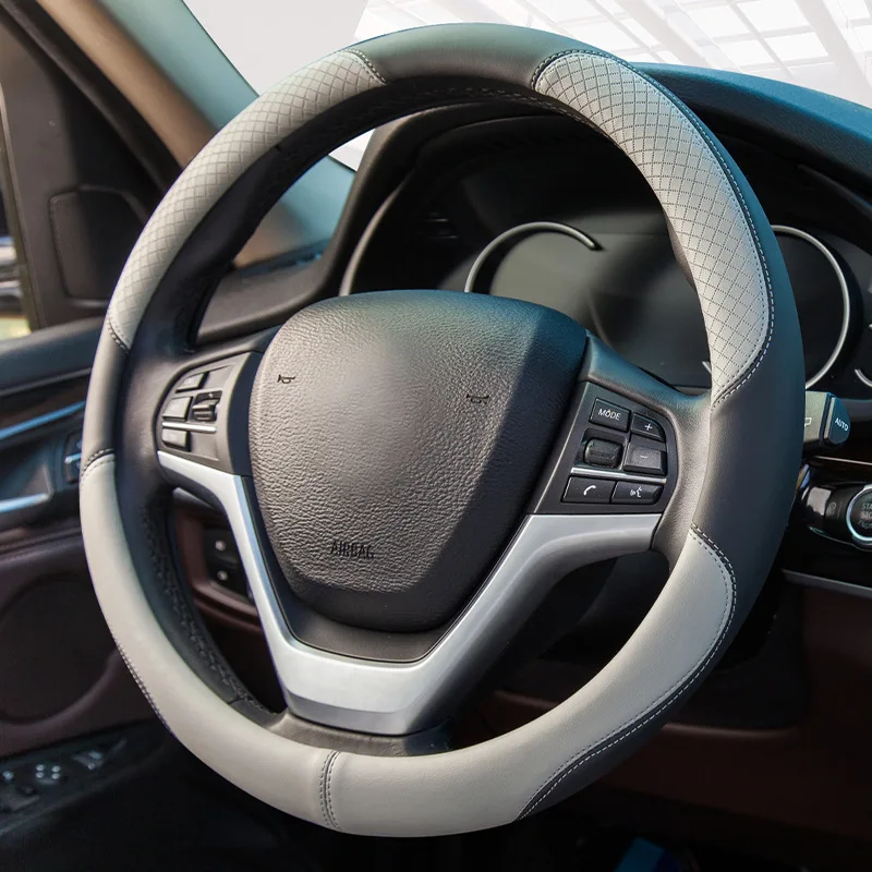 Car steering wheel cover PU four-season universal model, suitable for thousands of models embossing