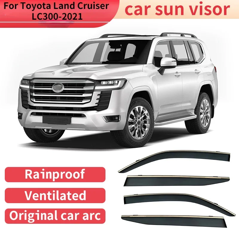 

Для TOYOTA LAND CRUISER LC100/FJ100LC200/FJ200 LC300/FJ300 LC80/FJ80, аксессуары, оконные козырьки, защита от дождя, дверной козырек, вентиляционные шторы