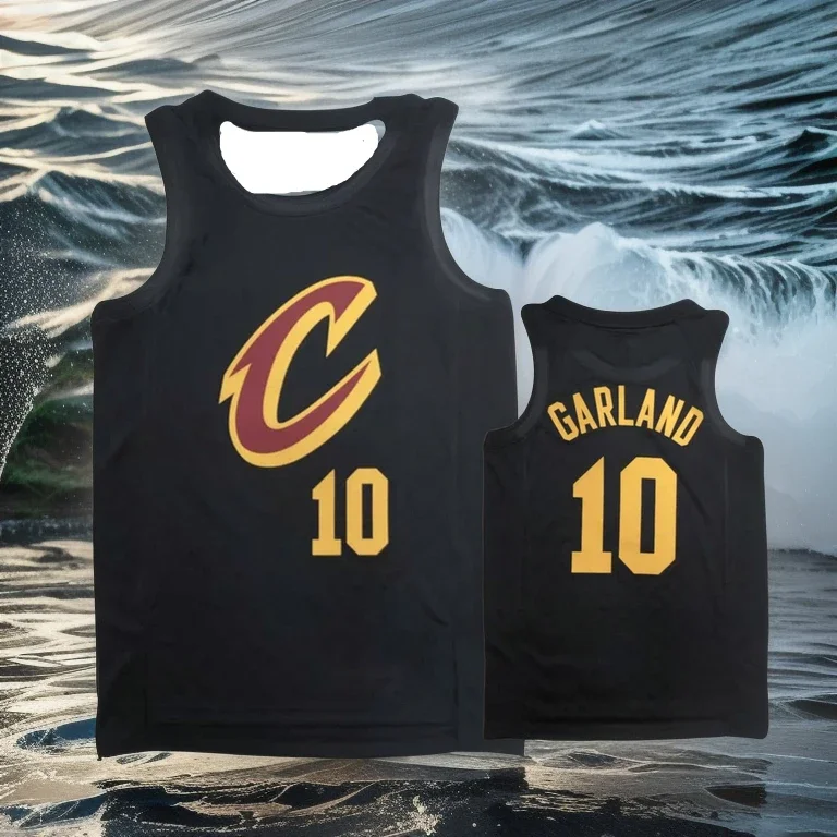 24/25 Latest Explosive Basketball Jersey Series Cavaliers Mitchell Crew Neck Sleeveless Top Summer Men's Sports Vest Quick Dry