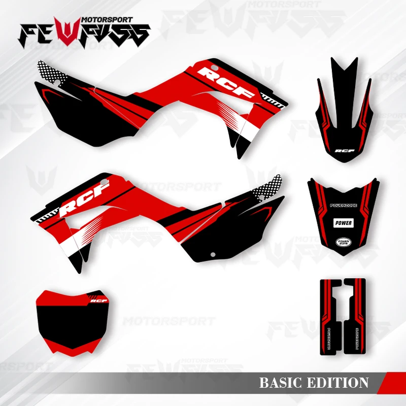 

Fewfuss Graphics Decals Stickers Motorcycle Background Custom For HONDA CRF CRF110 CRF110F 2019 2020 2021 001