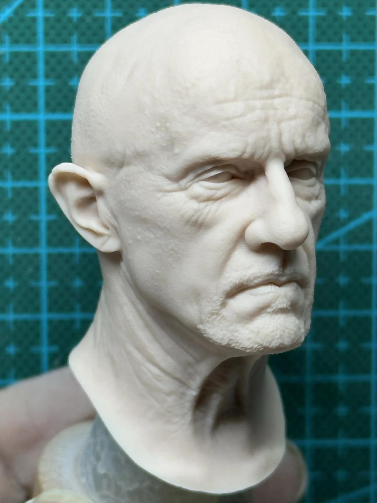 1/6 non verniciato Oldman Mike Head Carving Model Toys Fit 12 pollici Action Figure
