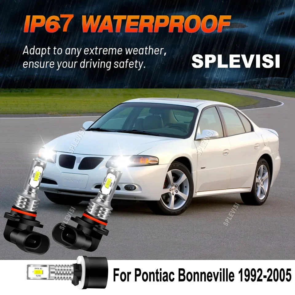 LED Headlight Foglight Conversion Waterproof & Off-Road For Pontiac Bonneville 1992 1993 1994 1995 1996 1997 1998 1999 2000-2005