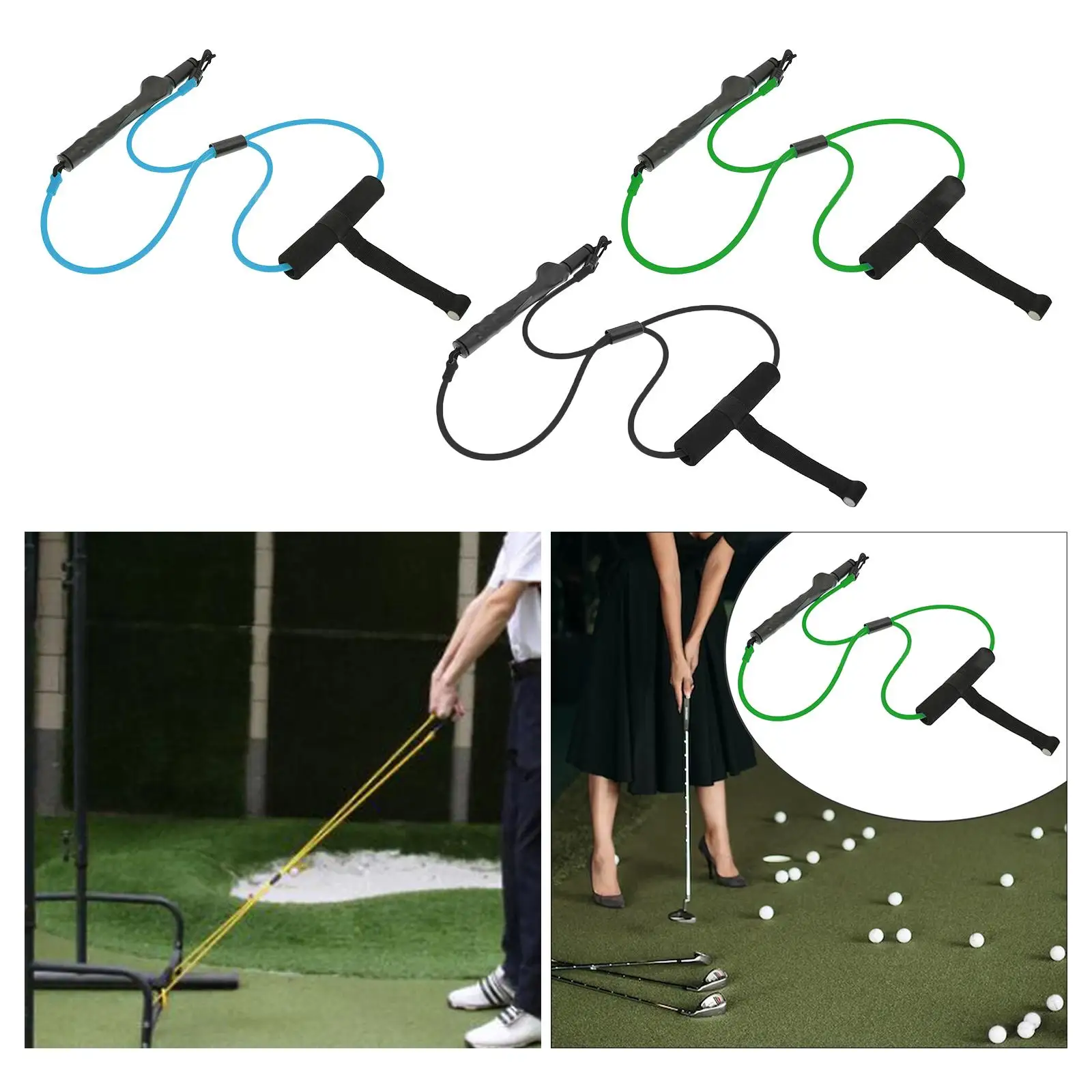 Klimmzugseil, Widerstandsbänder für Golfschwung, Power Swing Cord Swing Trainer