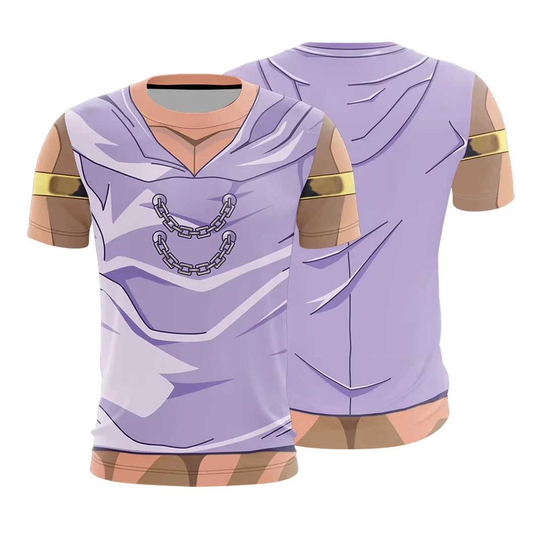 Fashion Anime Knife Game King Big Villain 3D Printed Muscle T-shirt Teenager Street Wear Short Sleeve Loose Casual Tees Kids
