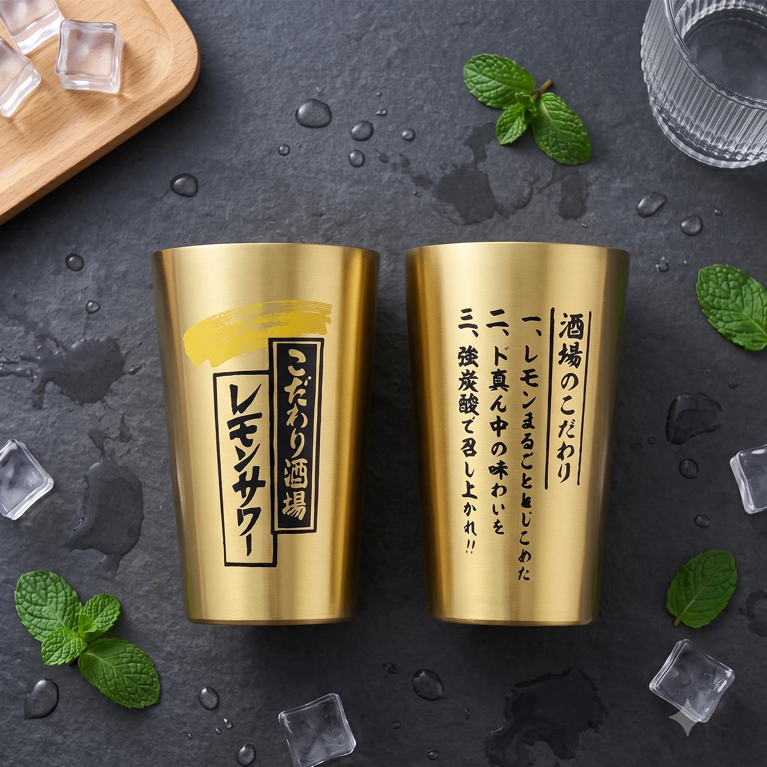 2026 NEW Exquisite 230ml Glossy Golden and Silver Cup Japanese Style Beer Cooling Mugs Bar Pub Anti-fall Outdoor Cold Drink Cups