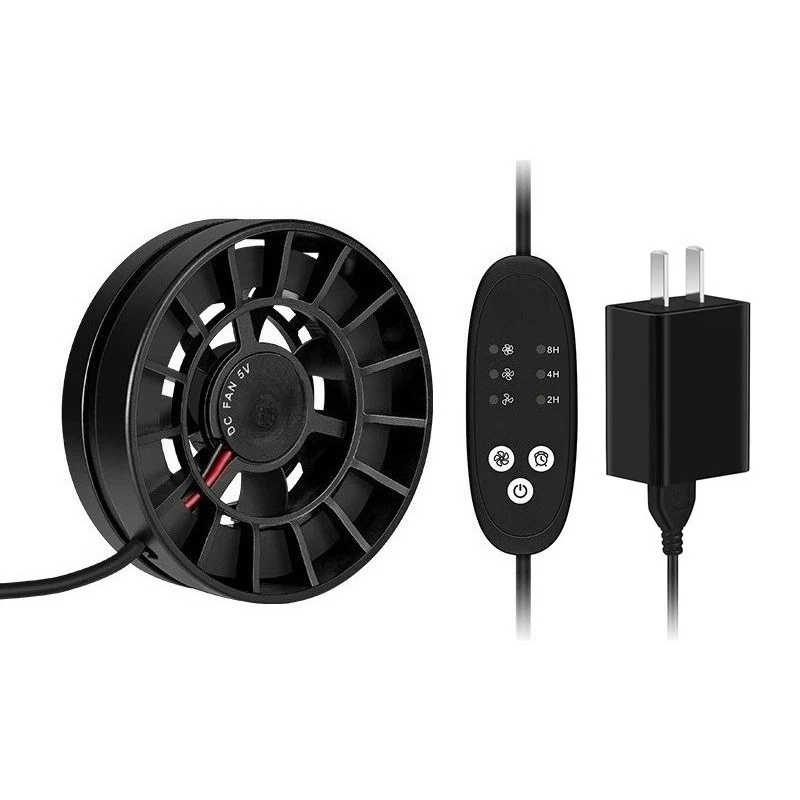Remote Control Cooling Circulation Fan Aquarium Reptile Terrarium Temperature Humidity Control Ventilator