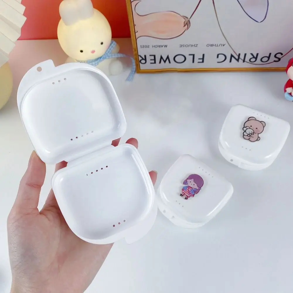 

Dust-proof Invisible Retainer Case Perforated Multifunction Denture Case Wear-resistant Tooth Storage Braces Storage Box Men