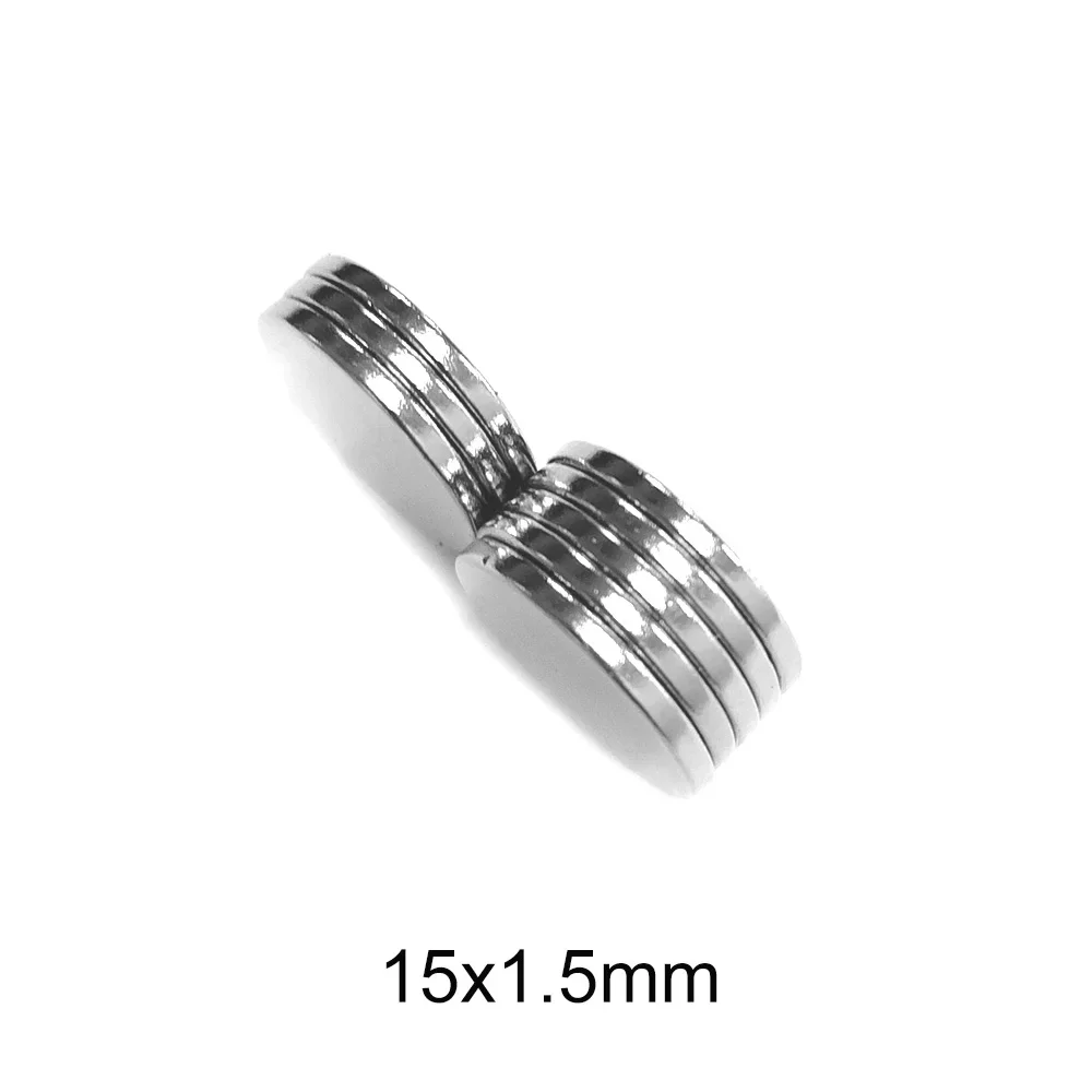 20/30/50/100/200PCS 15x1.5 Small Round Magnet 15mmx1.5mm Neodymium Magnets 15x1.5mm Permanent Strong Powerful Magnet 15*1.5