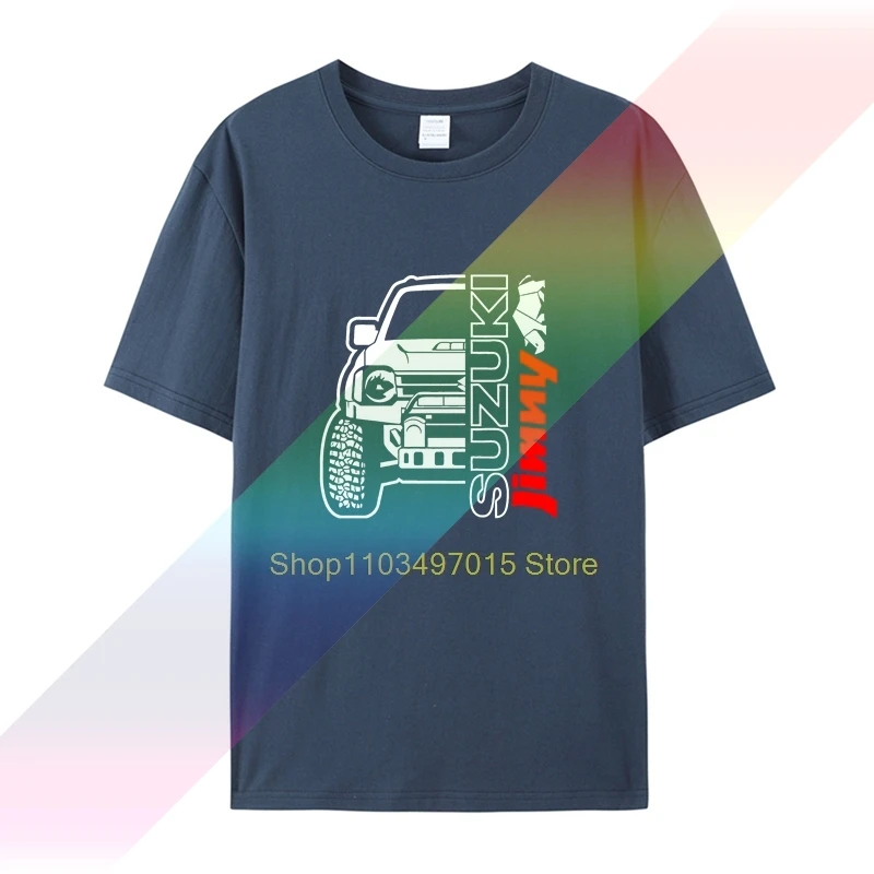 NEW Logo Jimny Men\'s T-SHIRT Men\'s women\'s Summer 100% Cotton Team Tees Male Newest Top Popular Normal Tee Shirts