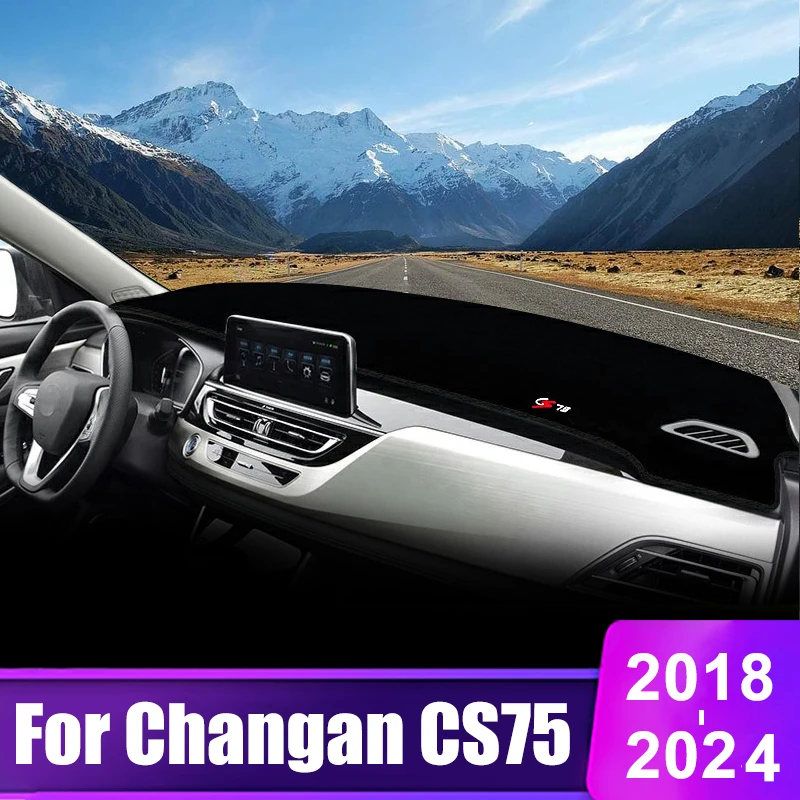 

For Changan CS75 2018 2019 2020 2021 2022 2023 2024 CS 75 Car Dashboard Cover Instrument Desk Sun Shade Non-slip Pad Accessories