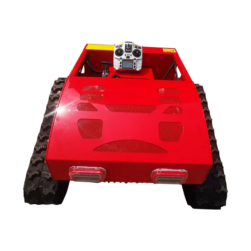 Emote Lawn Mower 550mm Remote Control Lawn Mower Rubber Tracks For Sale