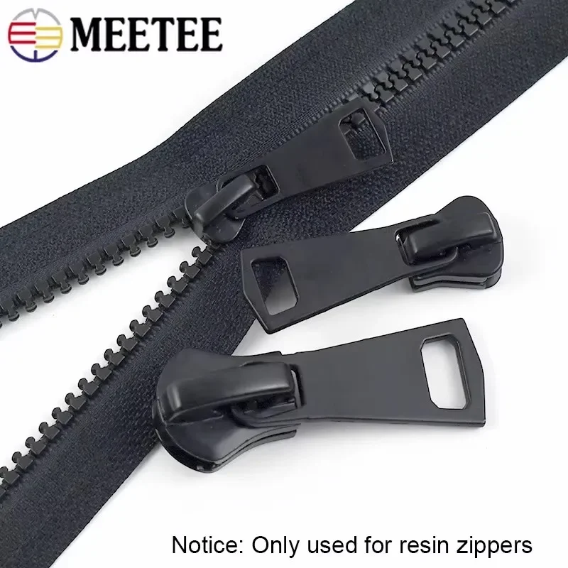 

5/10/20P 3# 5# 8# 10# 15# Resin Zipper Slider for Sewing Bag Pants Zippers Head Pocket Clothes Zip Pull Repair Kit DIY Accessory