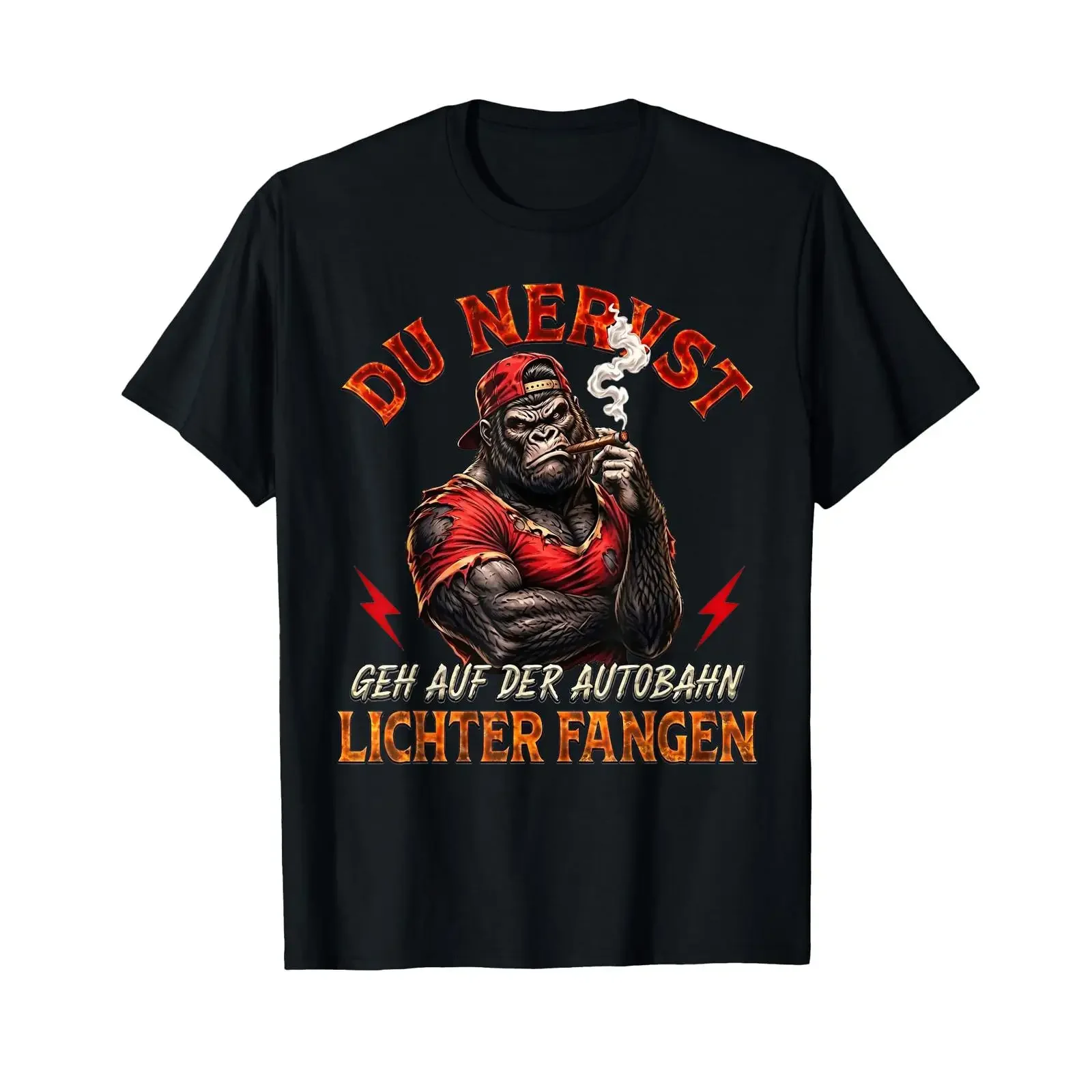 You're annoying GO Catch the Lights on Highway T Shirt vintage Washed Casual streetwear Stretched Breathable Stylish Versatile