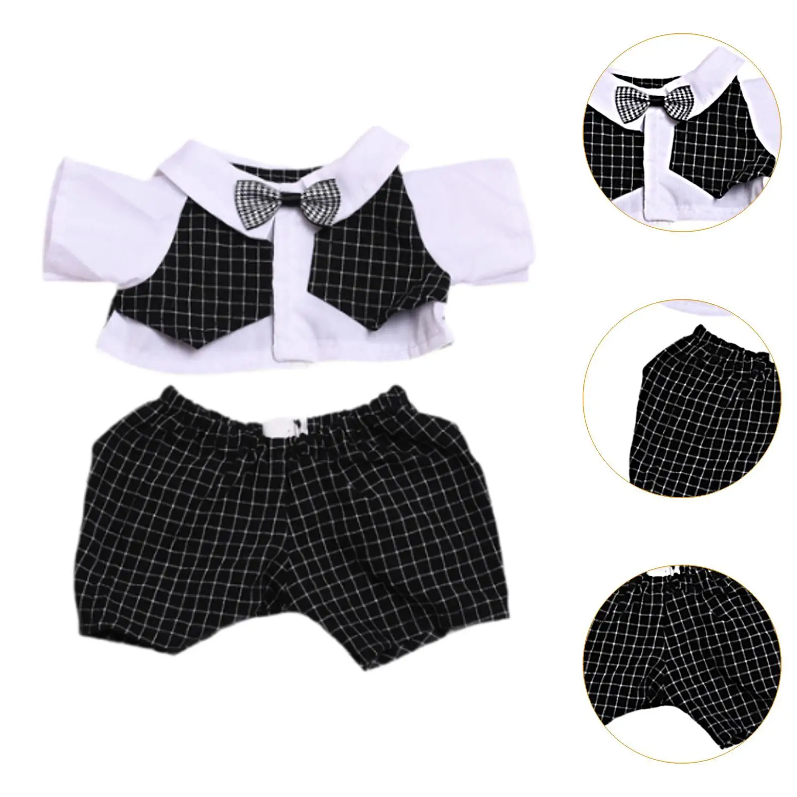 Conjunto de roupas e calças para bonecas, conjunto de 2 peças, roupa casual, roupas em miniatura, presentes de aniversário para menino, 38cm