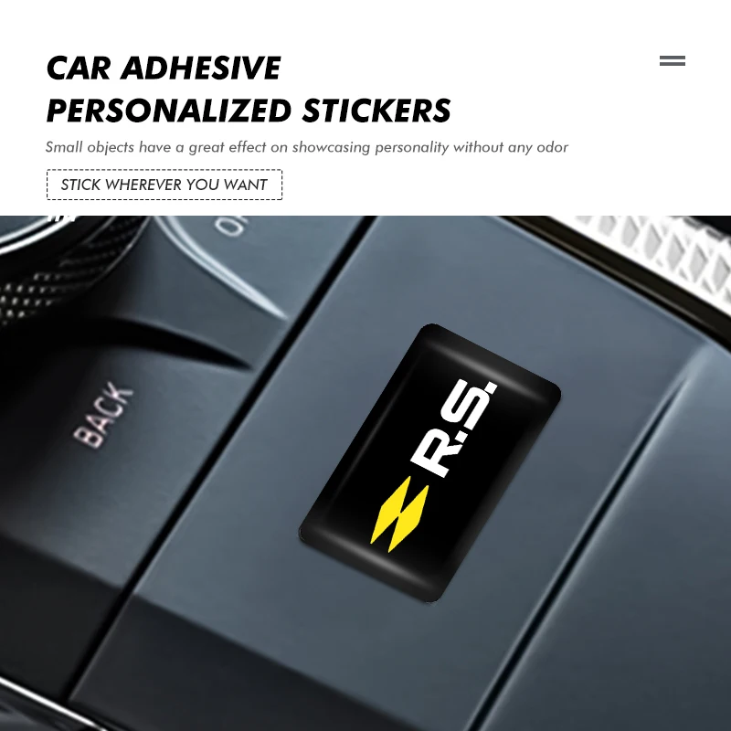 10/20/30pcs Car Lnternal Waterproof Stickers Auto Logo Creative For Renaul Arkana Captur Twingo Talisman RS Line Logan Duster