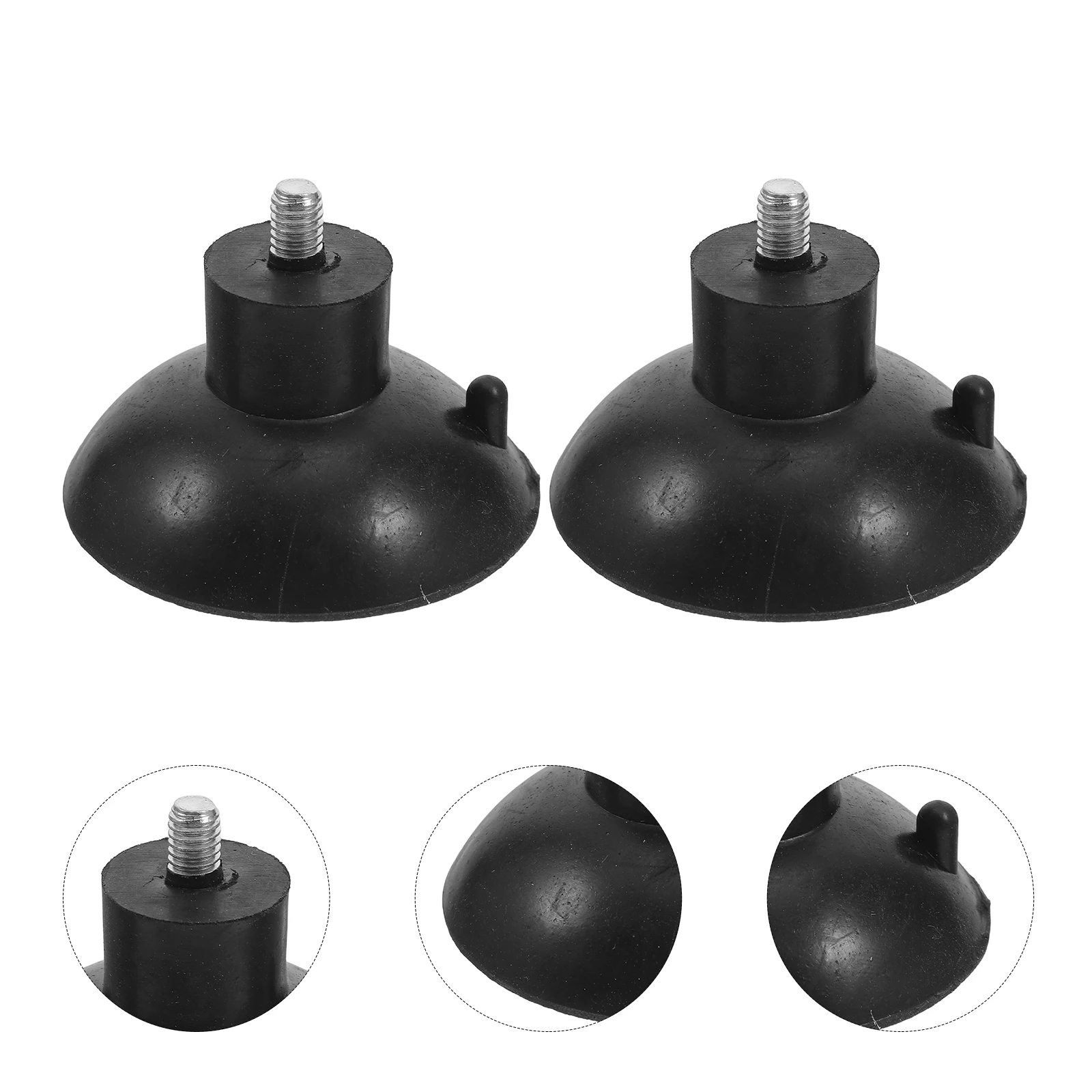 

4pcs Heavy Duty Rubber Leveling Feet Adjustable Screw-On Anti-Vibration Pads For Furniture Tables Chairs With M6 Thread