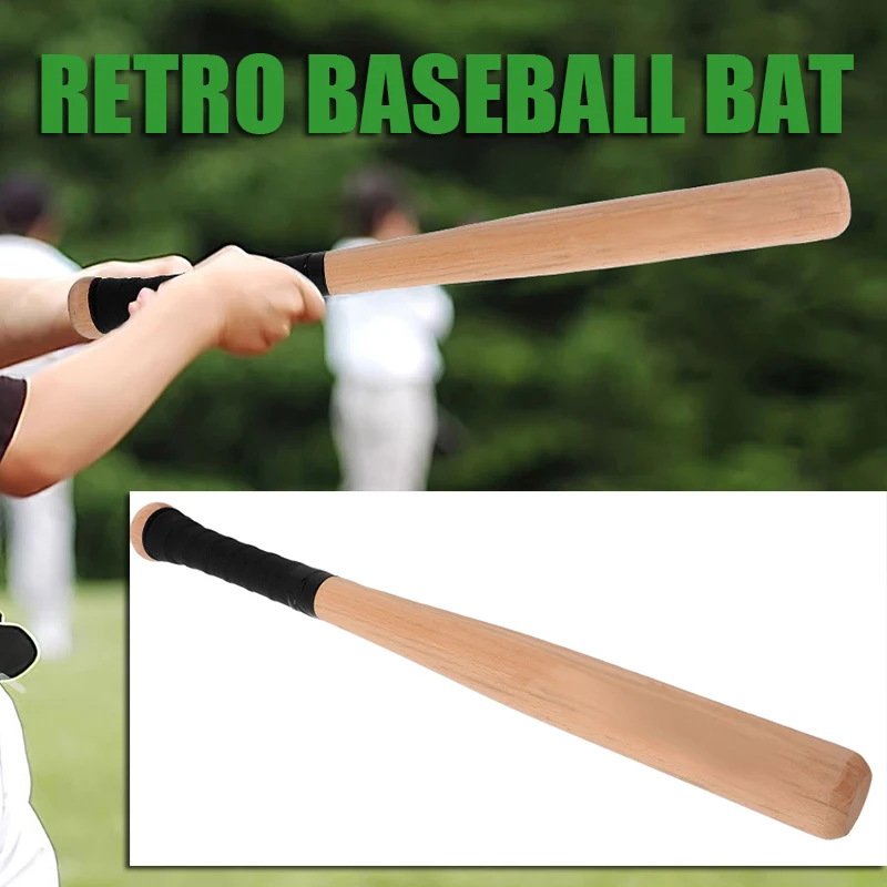 

Solid Wood Baseball Bat Adult Bats for Kids Handheld Hitting Sticks Portable Practical Sticks Equipment Major Training Practical