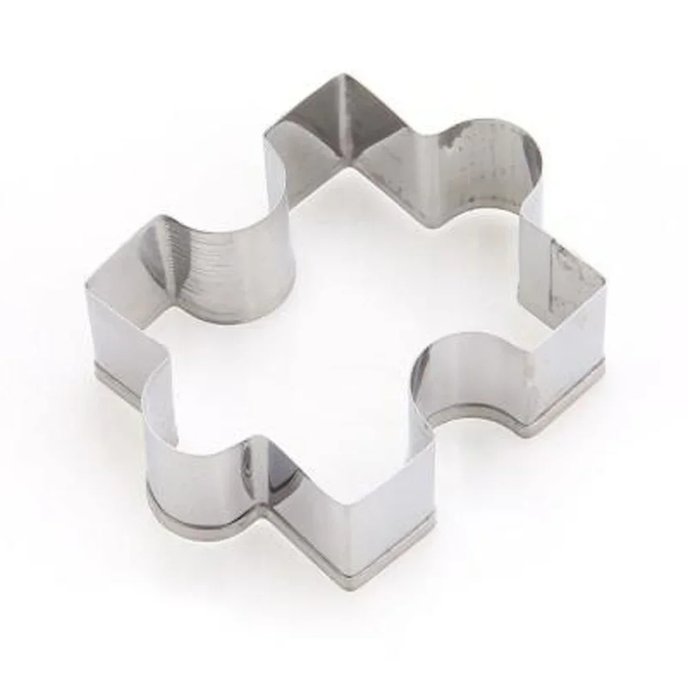 Jigsaw shape cookie mold Christmas cookie shape stainless steel cookie cutter DIY dessert bakeware cake mold Kitchen accessories