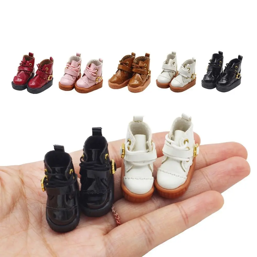 

Lovely High-top OB11 Doll Shoes Mini Casual 1/12 Bjd Doll Leather Shoes GSC PU Leather 1/12 Bjd Doll Boots Kids Gifts
