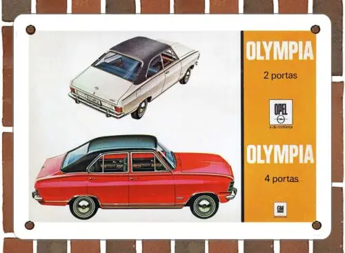 METAL SIGN - 1969 Opel Olympia Sedans - 10x14 Inches