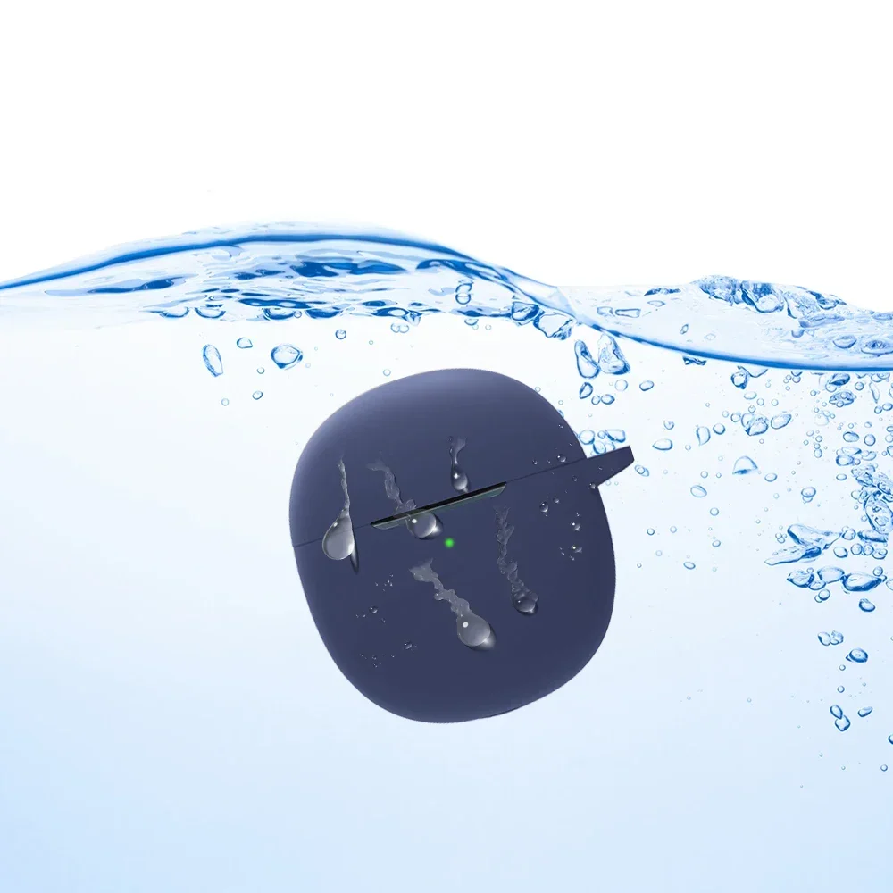 لـ SoundPEATS حافظة شفافة منقطة كرتونية مضحكة على شكل حيوان من السيليكون لحماية سماعات بلوتوث لاسلكية