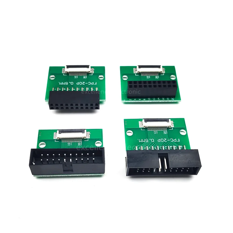 1 SZTUK Złącze FFC/FPC 0,5 mm Adapter SMT do złącza żeńskiego DC3 Rozstaw 2,54 mm Przez otwór FPC Kabel FFC 6 8 10 12 20 24 30 40 PIN