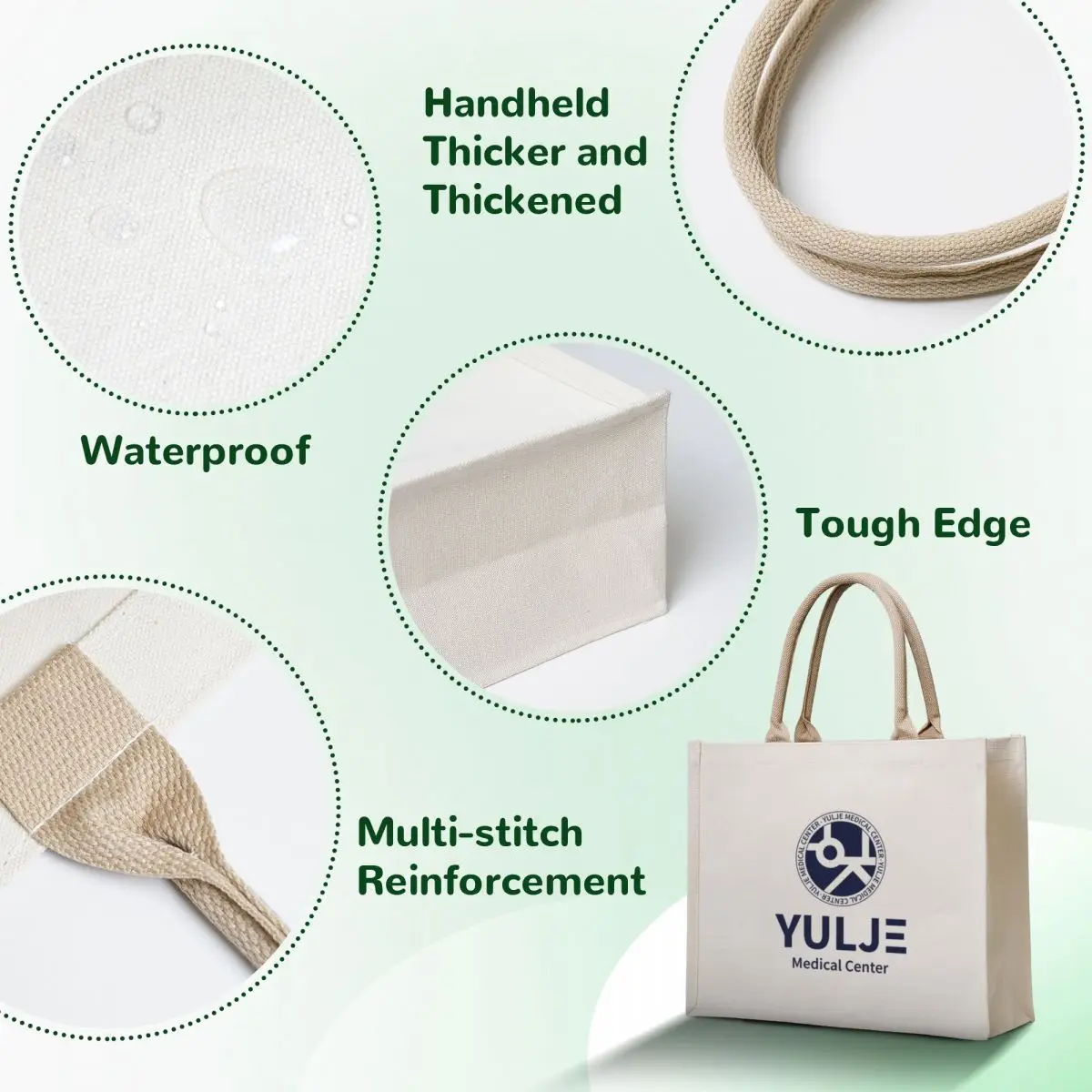 Yulje Medical Center Tote Bag Customizable tote bag Lady bags university shopper bag