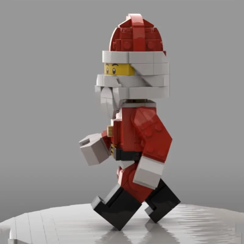 Créativité MOC Upscaled Santa Clause Mini Figure en blocs de construction 3:1 jouet à monter soi-même brique anniversaire pour enfants cadeau de vacances de noël