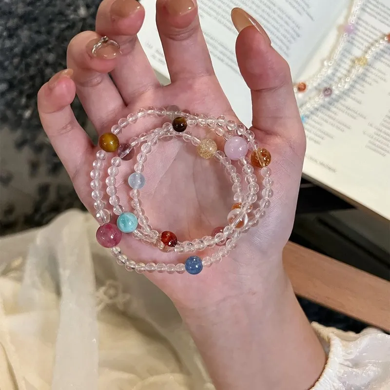White Three-Strand Bracelet, New Style