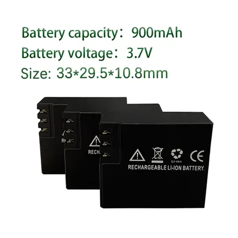 FOR SJCAM SJ4000 3.7V 900mAh Rechargeable Sports Action Camera Battery for SJ5000 SJ6000 for SJCAM Sport DV Camera Bateria
