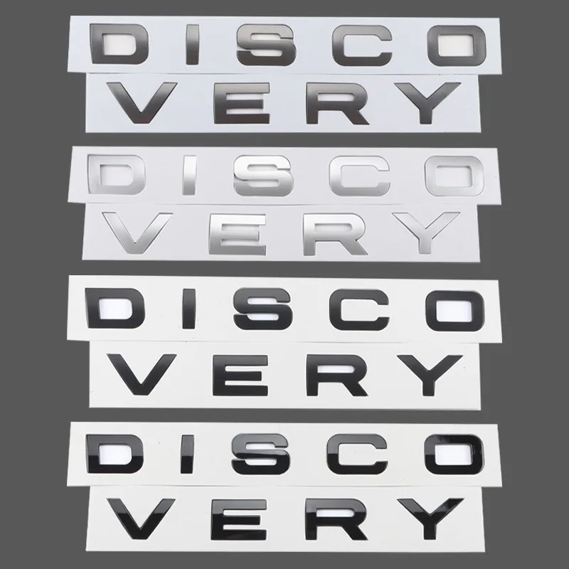 3D ABS Letters Logo Car Front Hood Badge Bonnet Sticker For Discovery Sports Emblem Discovery 4 3 5 2 TD5 Accessories