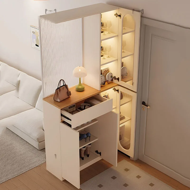 Curio Librero Living Room Cabinets Mobile Decor Organizer Luxury Wood Entryways Cabinets Bookcase Cajonera Trendy Furniture