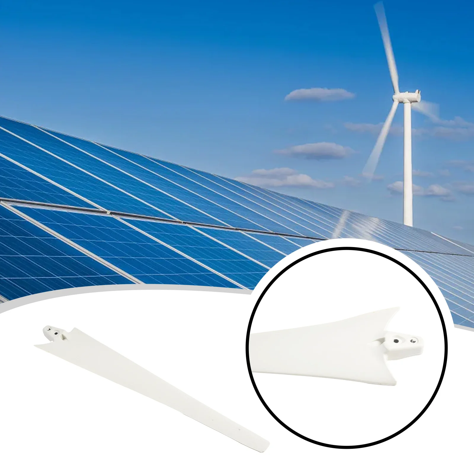 Wind Blades Wind Turbine Blades 1pc 550mm Easy To Install Easy To Use FRP Light Low Starting Torque Stable White