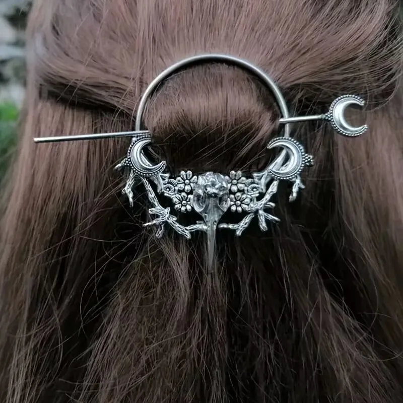 Fashionable Charm Viking Sickle Hairpin Hair Accessories For Women Retro Personality Accessories Punk Gothic Jewelry Gifts