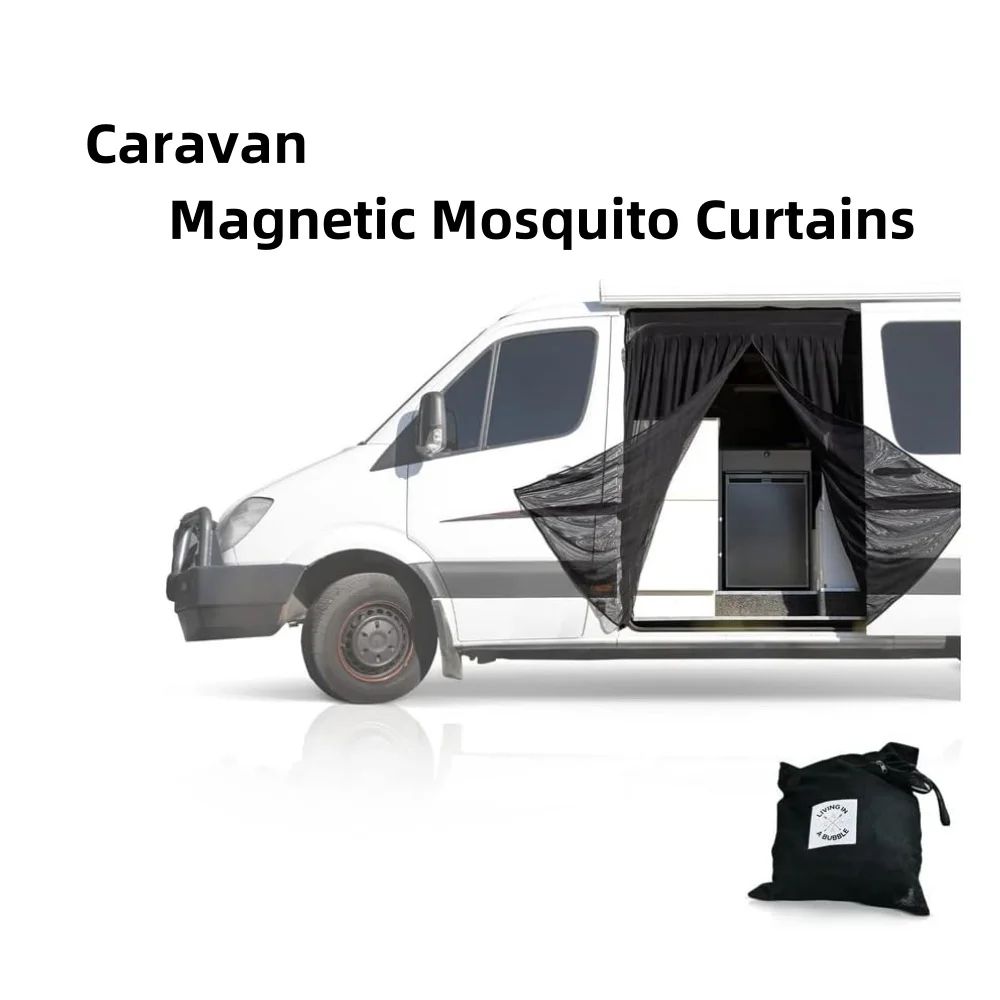 Magnetic Mosquito Net  For Mercedes Sprinter Ford Standard Roof Transit High Roof Promaster Side Door Flyscreen Mosquito Net