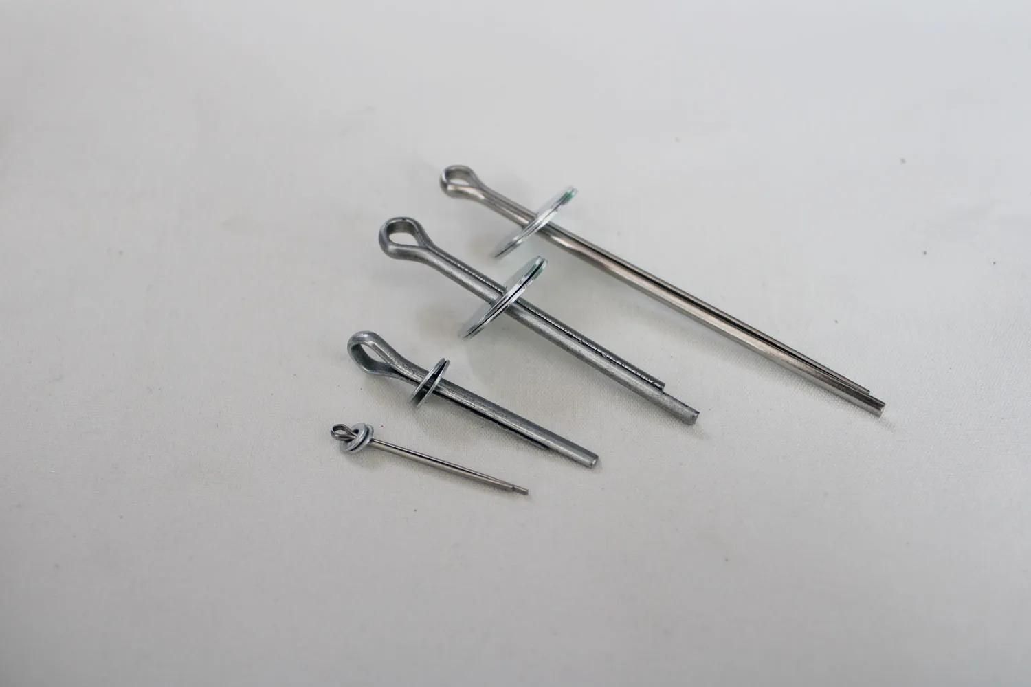 20set--20mm-60mm 1pcs Split pin + 2pcs washer meteal movable joint for toy or leather fixed findings