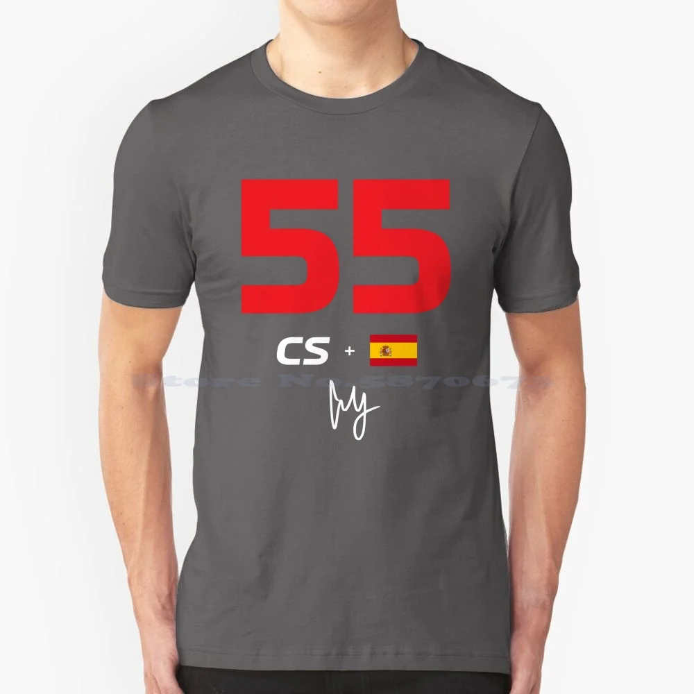 Carlos Sainz Cs55 T Shirt 100% Cotton Tee Sainz Cs55 Carlos Sainz 2022 Sainz Sainz Carlos Sainz Spain Carlos Sainz 55 Carlos