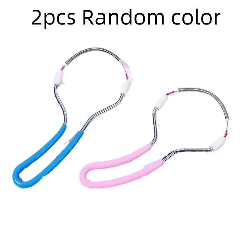 Women Facial Hair Removal Epilator Stick Steel Roller Smooth Spring Bend Face Cleaning Spring Hair Removal Epilator 2PCS